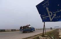 بزرگراه ۴۵۰ کیلومتری دمشق-حلب پس از ۸ سال بار دیگر باز شد