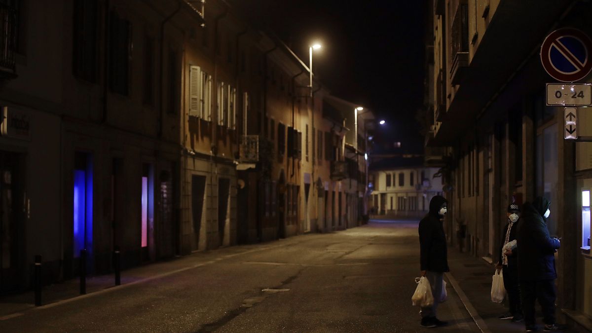 شوارع مقفرة في إيطاليا إثر الحجر الصحي بسبب فيروس كوفيد-19