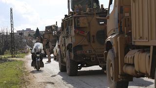 İdlib'de Türk askeri konvoyu