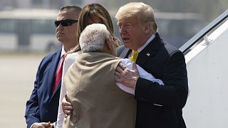  Donald et Melania Trump effectuent leur première visite d'Etat de 2 jours en Inde