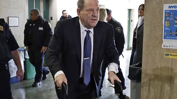 Harvey Weinstein arrives at court in his rape trial, in New York, Friday, Feb. 21, 2020. (AP Photo/Richard Drew) Harvey Weinstein arrives at court in his rape trial, in New York, Friday, Feb. 21, 2020. (AP Photo/Richard Drew)