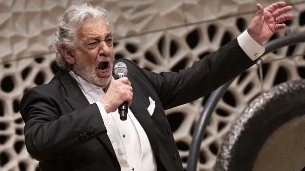 El astro de la ópera Plácido Domingo durante un concierto en Hamburgo el miércoles 27 de noviembre del 2019. El astro de la ópera Plácido Domingo durante un concierto en Hamburgo el miércoles 27 de noviembre del 2019.
