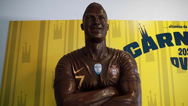Um Cristiano Ronaldo... em chocolate! Um Cristiano Ronaldo... em chocolate!