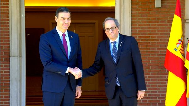 Primera reunión de la 'mesa de diálogo' entre Gobierno e independentistas catalanes Primera reunión de la 'mesa de diálogo' entre Gobierno e independentistas catalanes