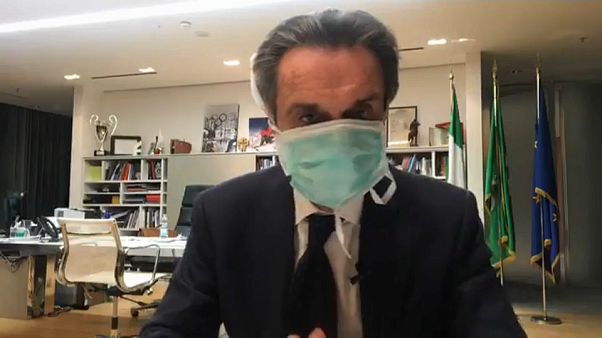 Governador da Lombardia anuncia auto quarentena Governador da Lombardia anuncia auto quarentena