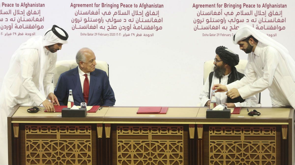 توافقنامه طالبان و آمریکا در قطر امضاء شد