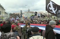 Russos nas ruas para homenagear Boris Nemtsov