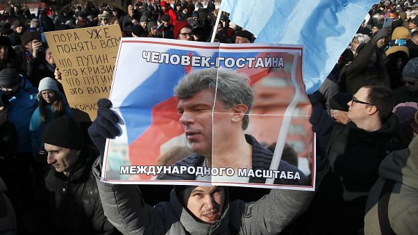 Марш памяти Бориса Немцова в Москве. Марш памяти Бориса Немцова в Москве.