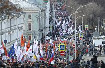 Putyin hatalomban maradása ellen tüntettek a Nyemcov-gyilkosság évfordulóján