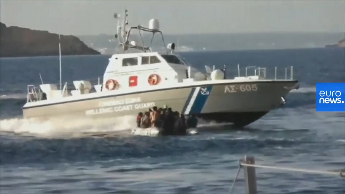 Watch: Migrant boat targeted in sea between Turkey and Greece
