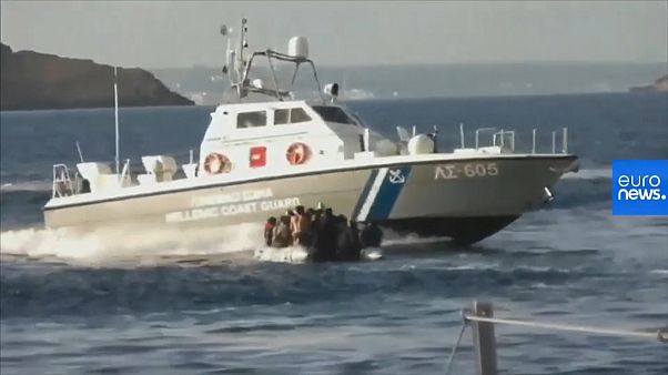 Watch: Migrant boat targeted in sea between Turkey and Greece Watch: Migrant boat targeted in sea between Turkey and Greece