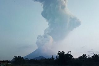 Indonesia's Mount Merapi volcano spews smoke, ash into sky