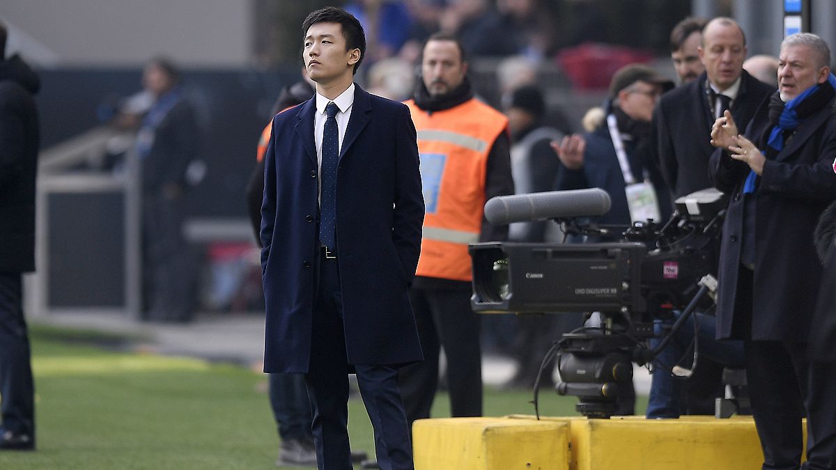 Inter Milan President Steven Zhang at the San Siro Stadium, in Milan, Italy, January 26, 2020