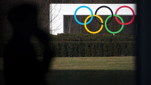 The Olympic House in Lausanne, Switzerland, Tuesday, March 3, 2020. (Laurent Gillieron/Keystone via AP) The Olympic House in Lausanne, Switzerland, Tuesday, March 3, 2020. (Laurent Gillieron/Keystone via AP)