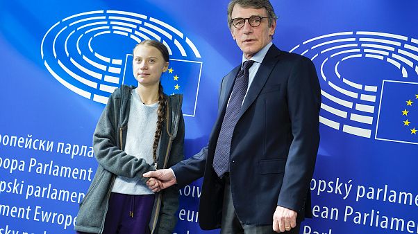 David SASSOLI, EP President meets with Greta THUNBERG, Swedish environmental activist David SASSOLI, EP President meets with Greta THUNBERG, Swedish environmental activist