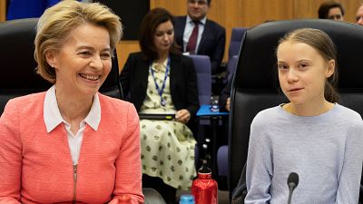 Ursula von der Leyen és Greta Thunberg