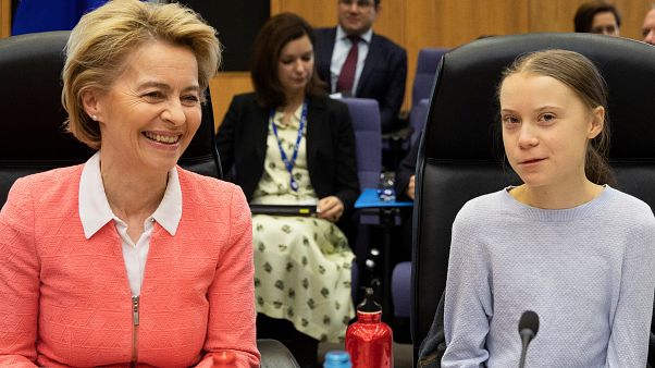 Ursula von der Leyen és Greta Thunberg Ursula von der Leyen és Greta Thunberg