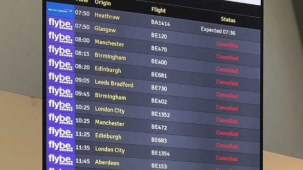 La aerolínea regional británica Flybe no sobrevive al coronavirus La aerolínea regional británica Flybe no sobrevive al coronavirus
