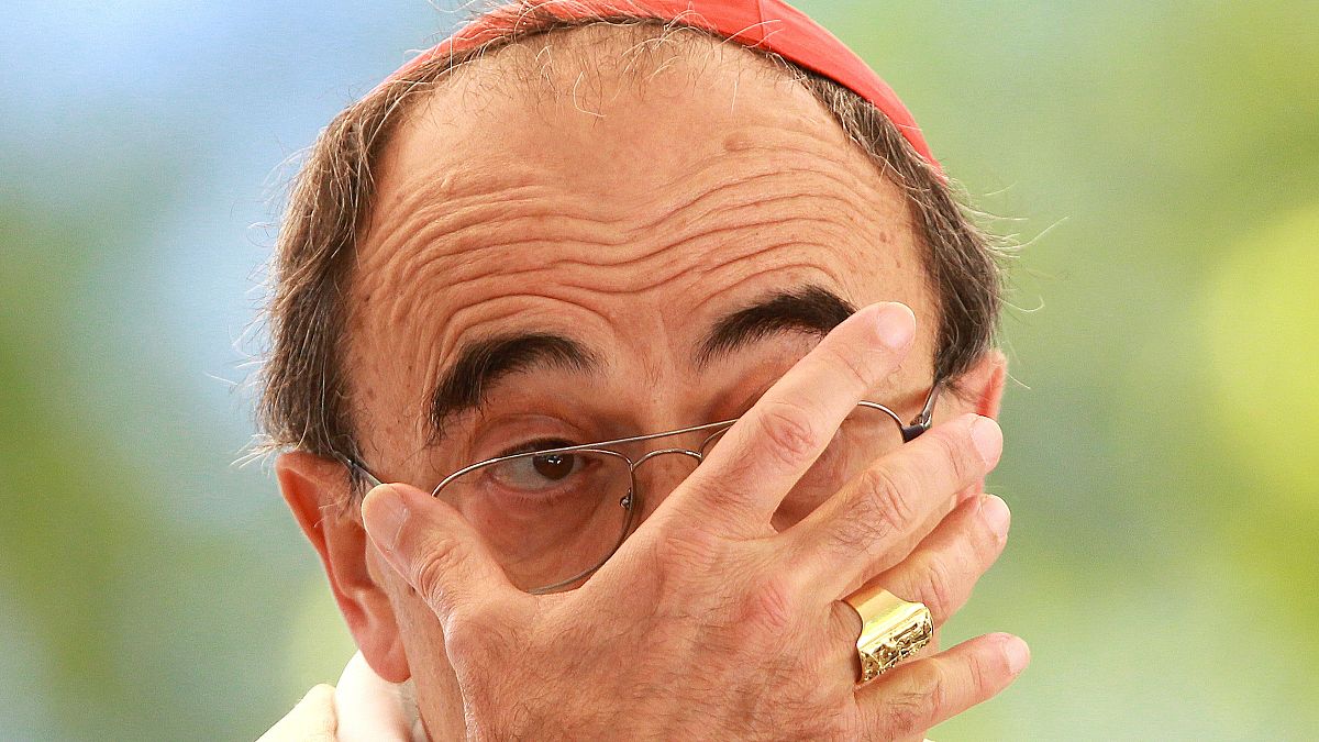 Le cardinal Philippe Barbarin à Lourdes, France, le lundi 15 août 2016