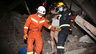 Decenas de atrapados tras el derrumbe de un hotel en China usado para la cuarentena por coronavirus
