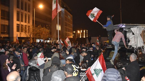 Lübnan'ın başkenti Beyrut'taki gösteriler Lübnan'ın başkenti Beyrut'taki gösteriler