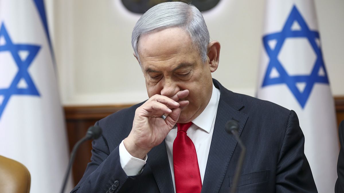 رئيس الوزراء الإسرائيلي بنيامين نتنياهو يترأس الاجتماع الأسبوعي للحكومة في القدس 08/02/2020