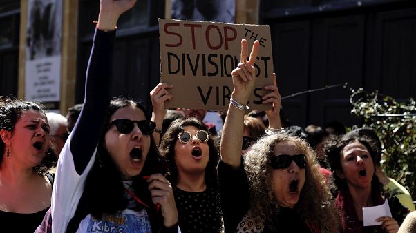 Cyprus Virus Protest Cyprus Virus Protest