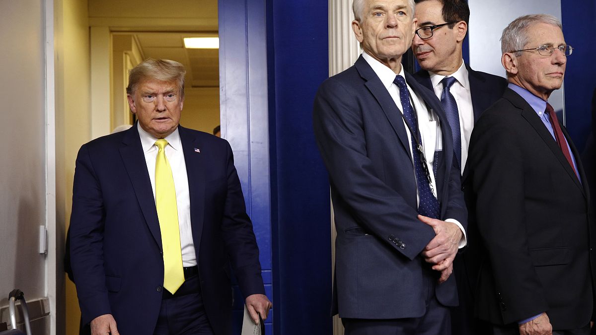 Donald Trump s'apprête à faire le point sur le coronavirus à la Maison Blanche, Washington, le lundi 9 mars 2020