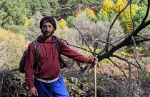 Álvaro García Río-Miranda, 30 ans, était éleveur de chèvres dans la Sierra de Gata lors de l'incendie de 2015