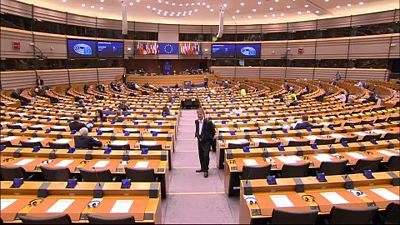Coronavirus-Debatte im ausgedünnten EU-Parlament