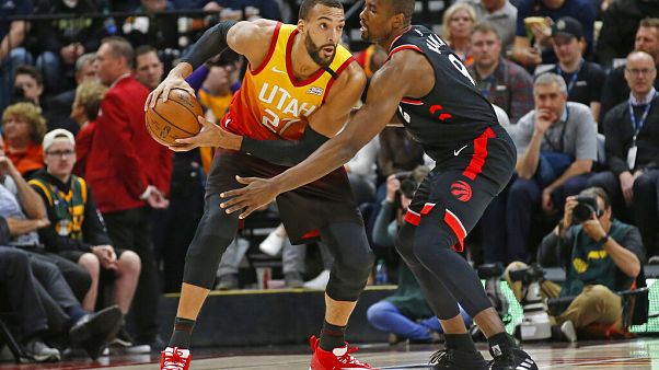 Serge Ibaka,Rudy Gobert Serge Ibaka,Rudy Gobert