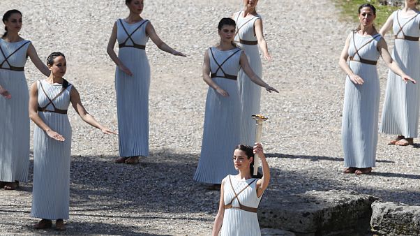 Greece Olympics Tokyo Flame Lighting Greece Olympics Tokyo Flame Lighting