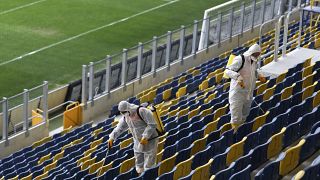 Ankara'da stadyumlarda dezenfekte çalışmaları