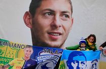 Supporters pay tribute to Argentinian soccer player Emiliano Sala