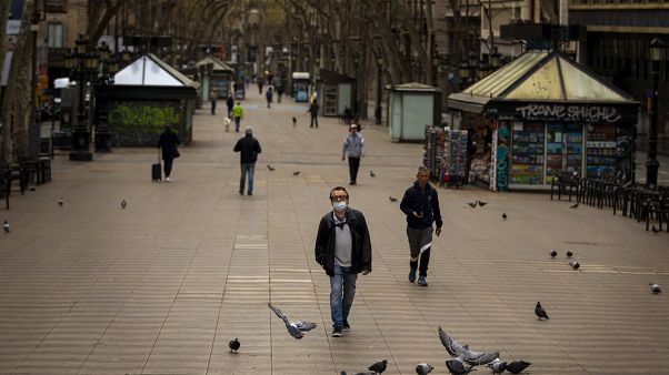 İspanya'da koronavirüs salgını sonrası sokaklar boşaldı İspanya'da koronavirüs salgını sonrası sokaklar boşaldı