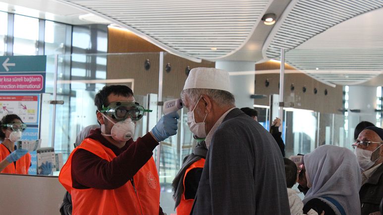 Umreden dönenler öğrenci yurtlarında karantinaya alındı