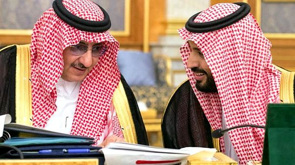 Eski veliaht prens Muhammed bin Nayef ve Veliaht Prens Muhammed bin Selman Eski veliaht prens Muhammed bin Nayef ve Veliaht Prens Muhammed bin Selman