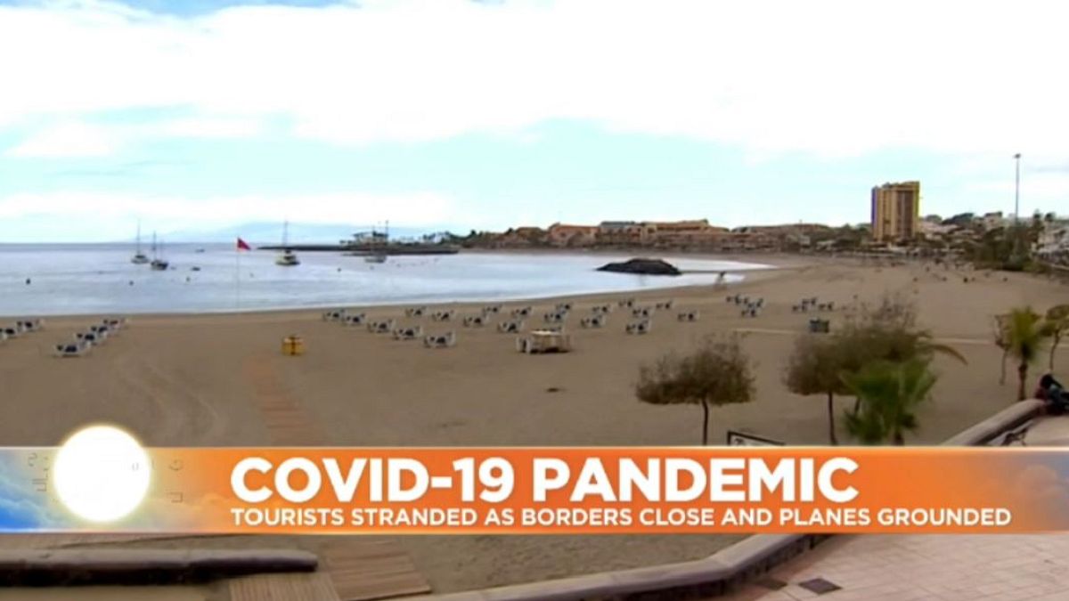 Tourists stranded across Europe as COVID-19 lockdowns kick in