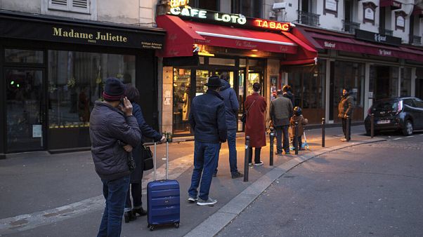 Social distancing in full flow in France Social distancing in full flow in France