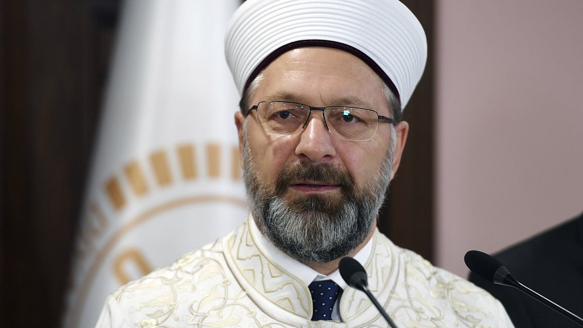علي إرباش رئيس هيئة الشؤون الدينية التركية