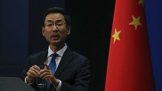 غينغ شوانغ المتحدث باسم الخارجية الصينية خلال مؤتمر صحافي