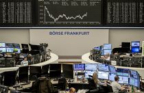 La bourse de Francfort en Allemagne.