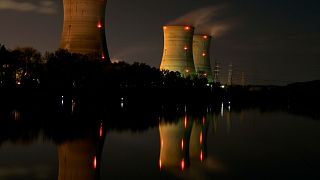 Photo d'illustration - cheminées de la centrale nucléaire de Three Mile Island aux Etats-Unis en novembre 2006