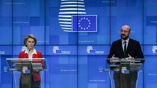 President of European Commission, Ursula Von der Leyen and the President of the European Council, Charles Michel