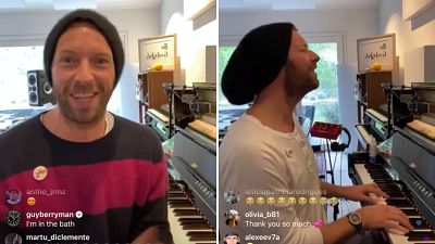 Coldplay's Chris Martin on Instagram live Coldplay's Chris Martin on Instagram live