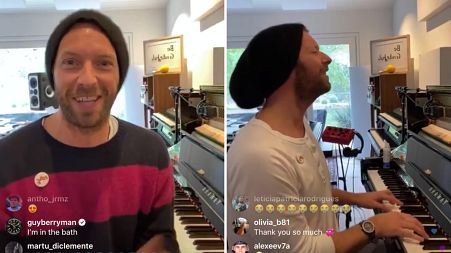 Coldplay's Chris Martin on Instagram live