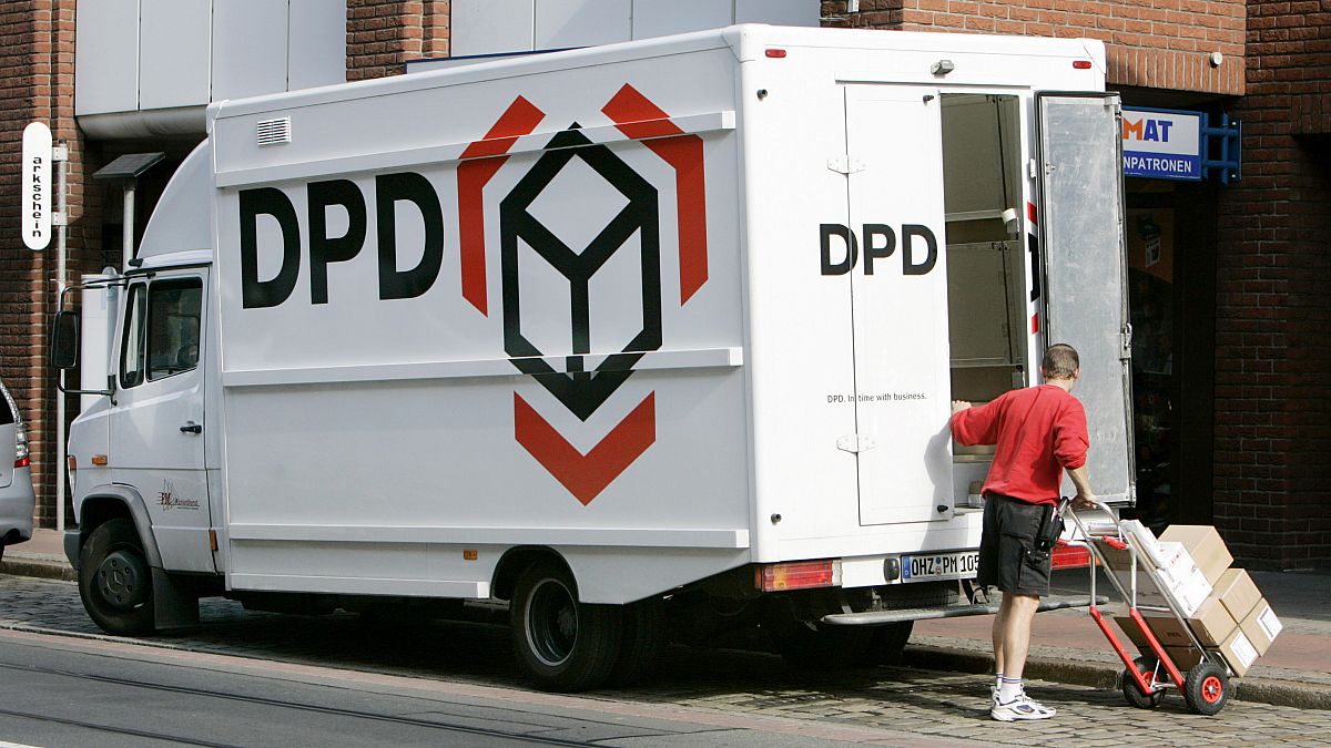 DPD Delivery truck in Germany, September 2019. 