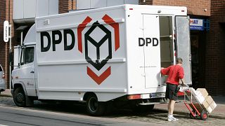 DPD Delivery truck in Germany, September 2019. 