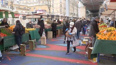 Märkte in Paris: "Bitte Abstand halten"