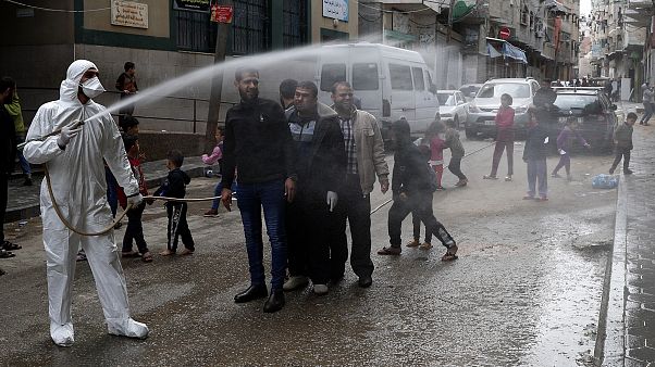 عامل من الجهاز الطبي في غزة عامل من الجهاز الطبي في غزة
